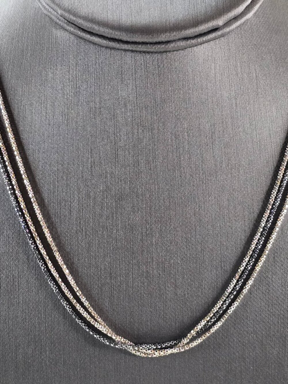 Womens Vintage Estate Sterling Silver Silpada Layered Necklace 9.8g E3253